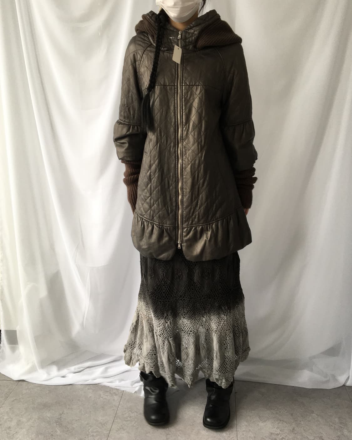 Crochet layer long skirt 상품이미지5