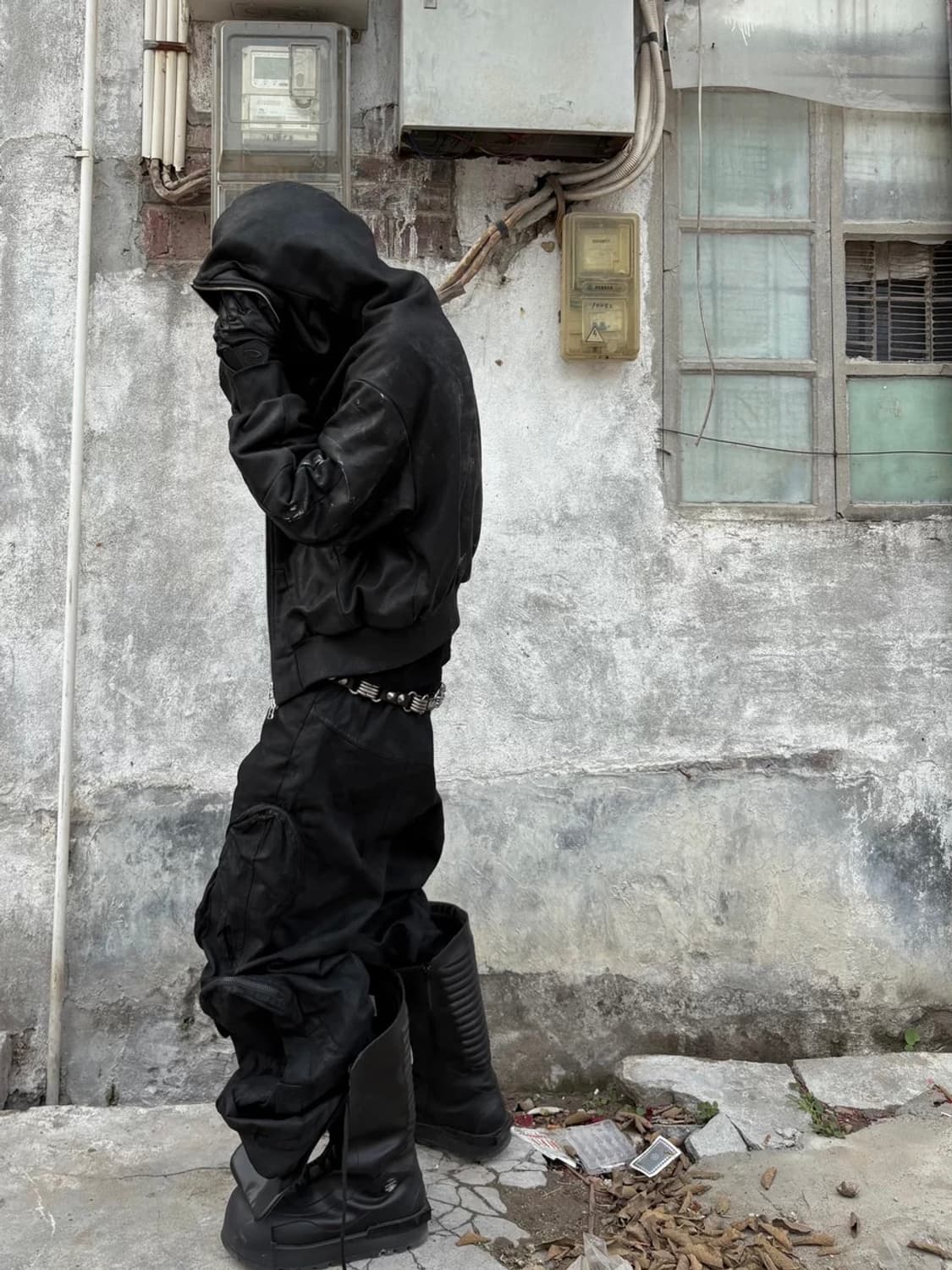 Vaguardia Dark Waxed Loose Utility Pants 상품이미지7