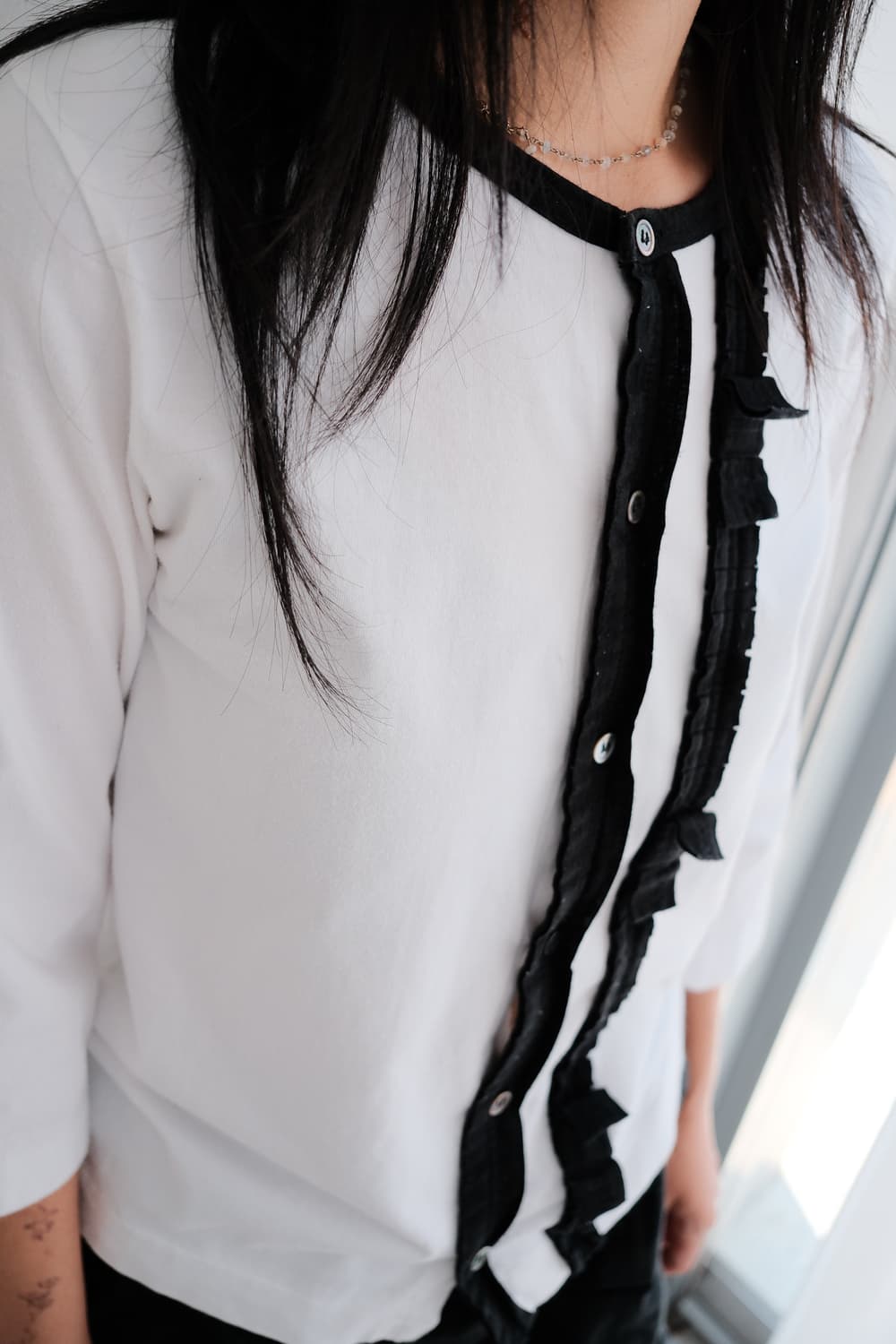 Ribbon tape top 상품이미지2