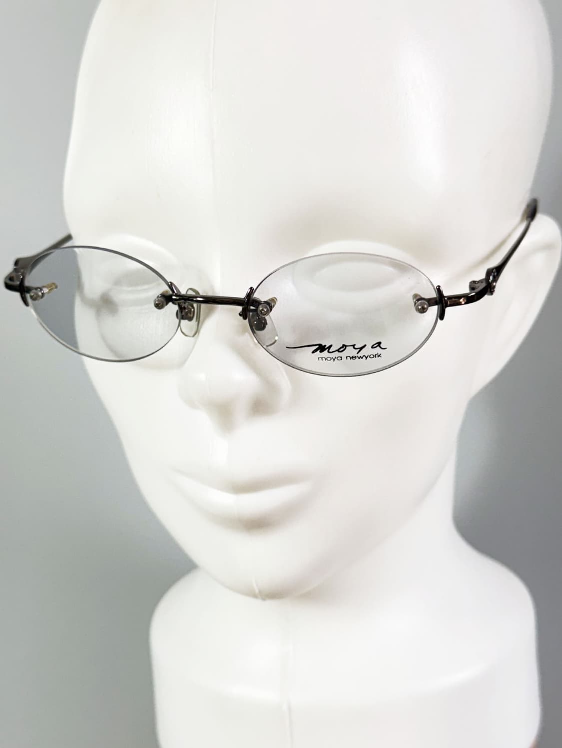 MOYA New York 오벌 무테 프레임 빈티지 안경 해 상품이미지8