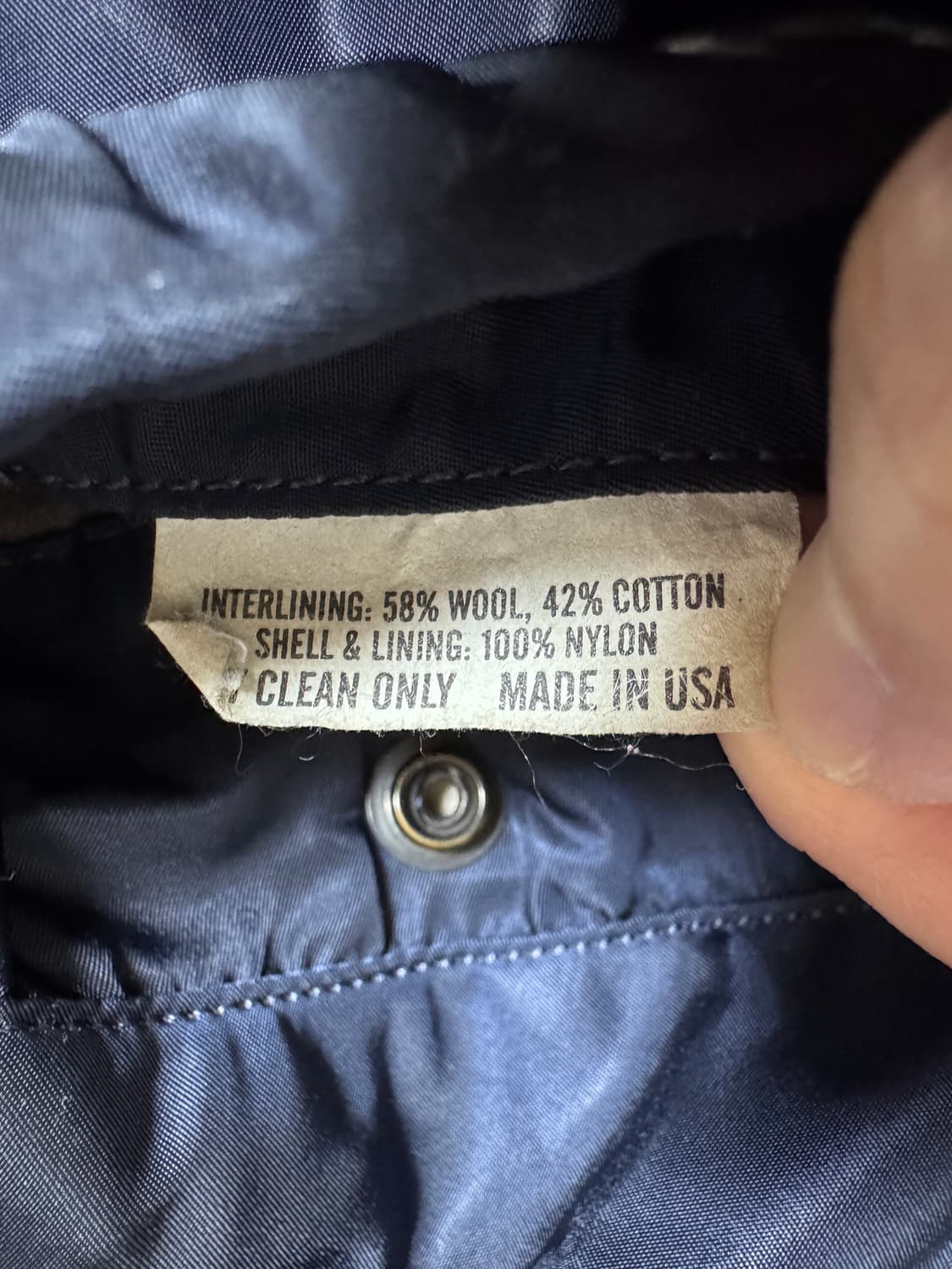 빈티지 90s 알파인더스트리 B-15C 항공자켓 네이비 40 상품이미지6