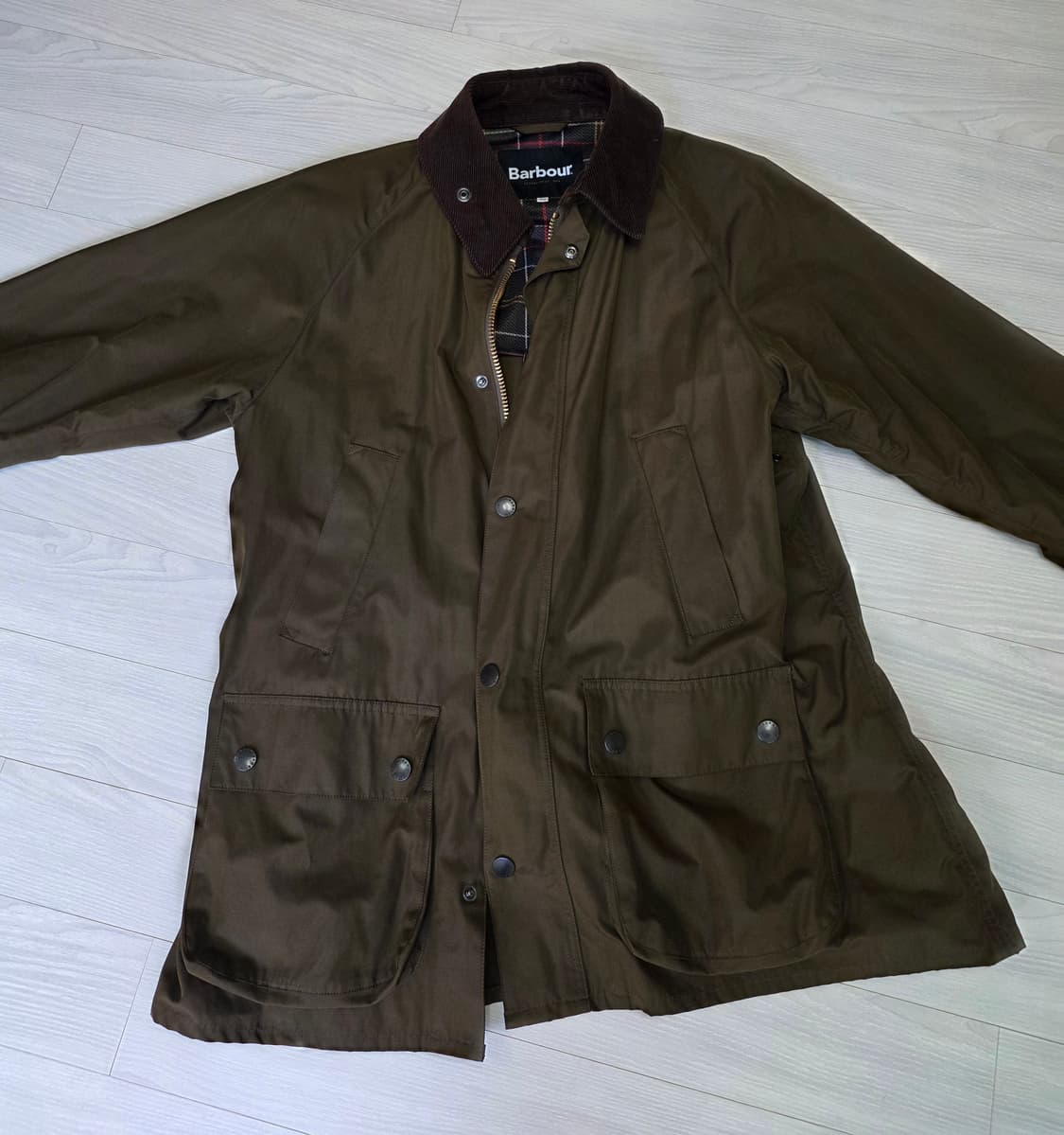 빔즈 x 바버 비데일 클래식 핏 폴리에스터 코튼 피치 스킨 재킷 42 상품이미지2