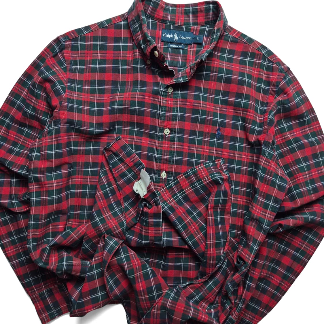 [L] 폴로 랄프로렌 레드 체크셔츠 상품이미지1