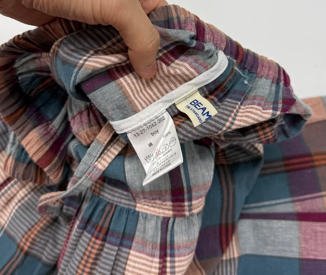 Beams boy plaid tiered skirt 상품이미지7