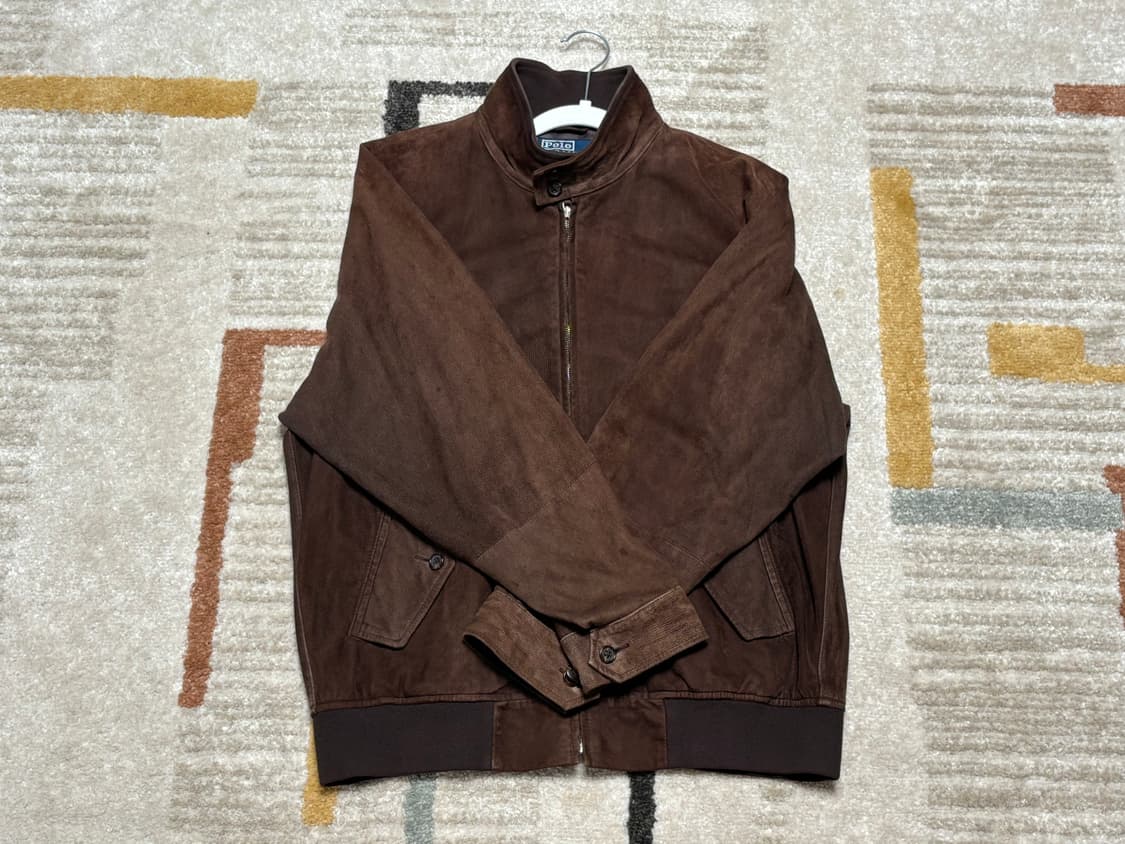 폴로 랄프로렌 스웨이드 웨스턴 블루종 상품이미지1