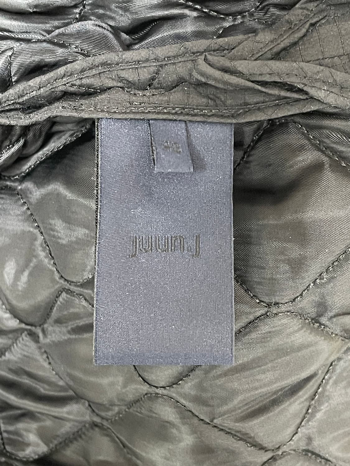 준지 퀼팅 셔츠 자켓 블랙 48사이즈(105) 상품이미지6