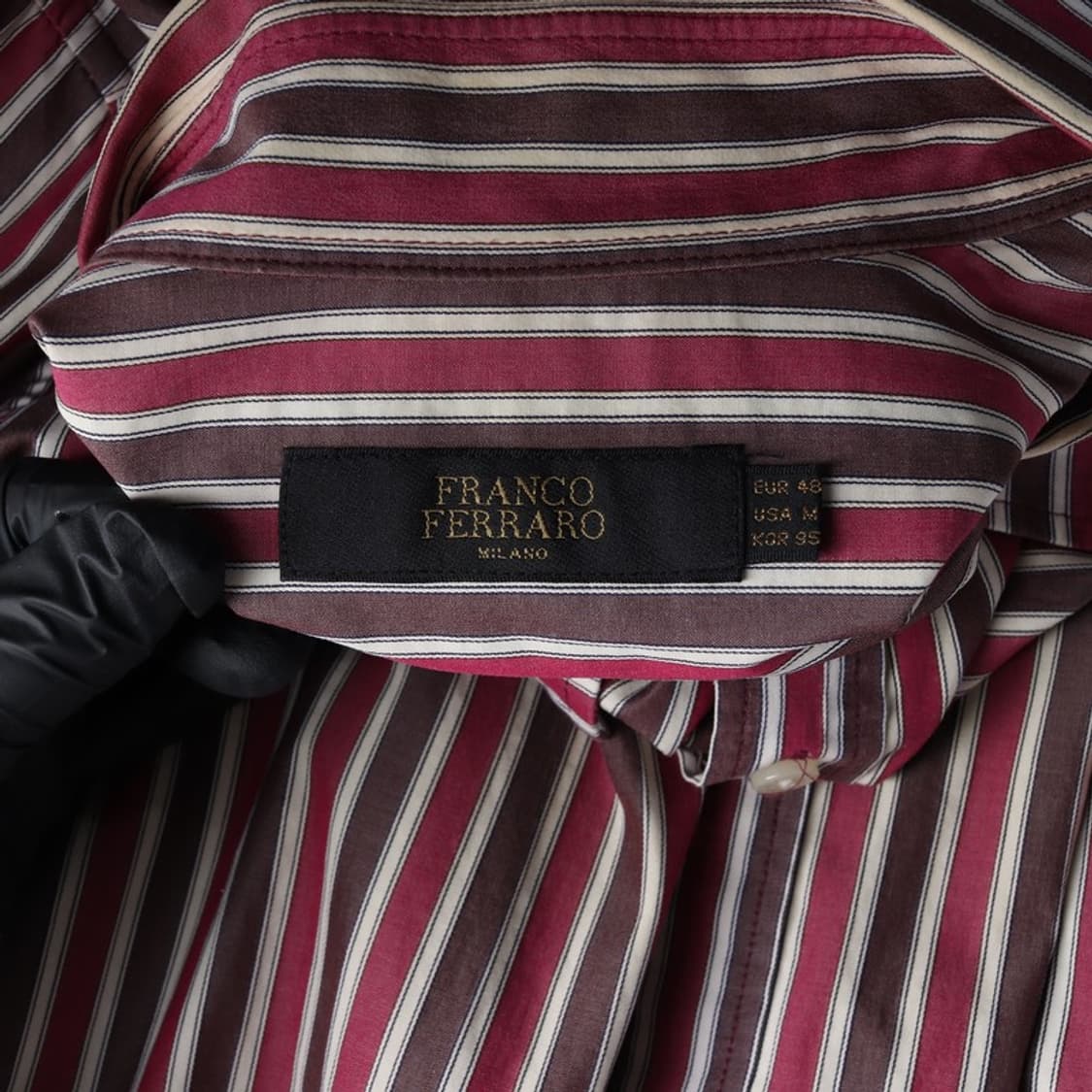 프랑코 페라로 이탈리안 무드 멀티 스트라이프 셔츠 M 상품이미지5