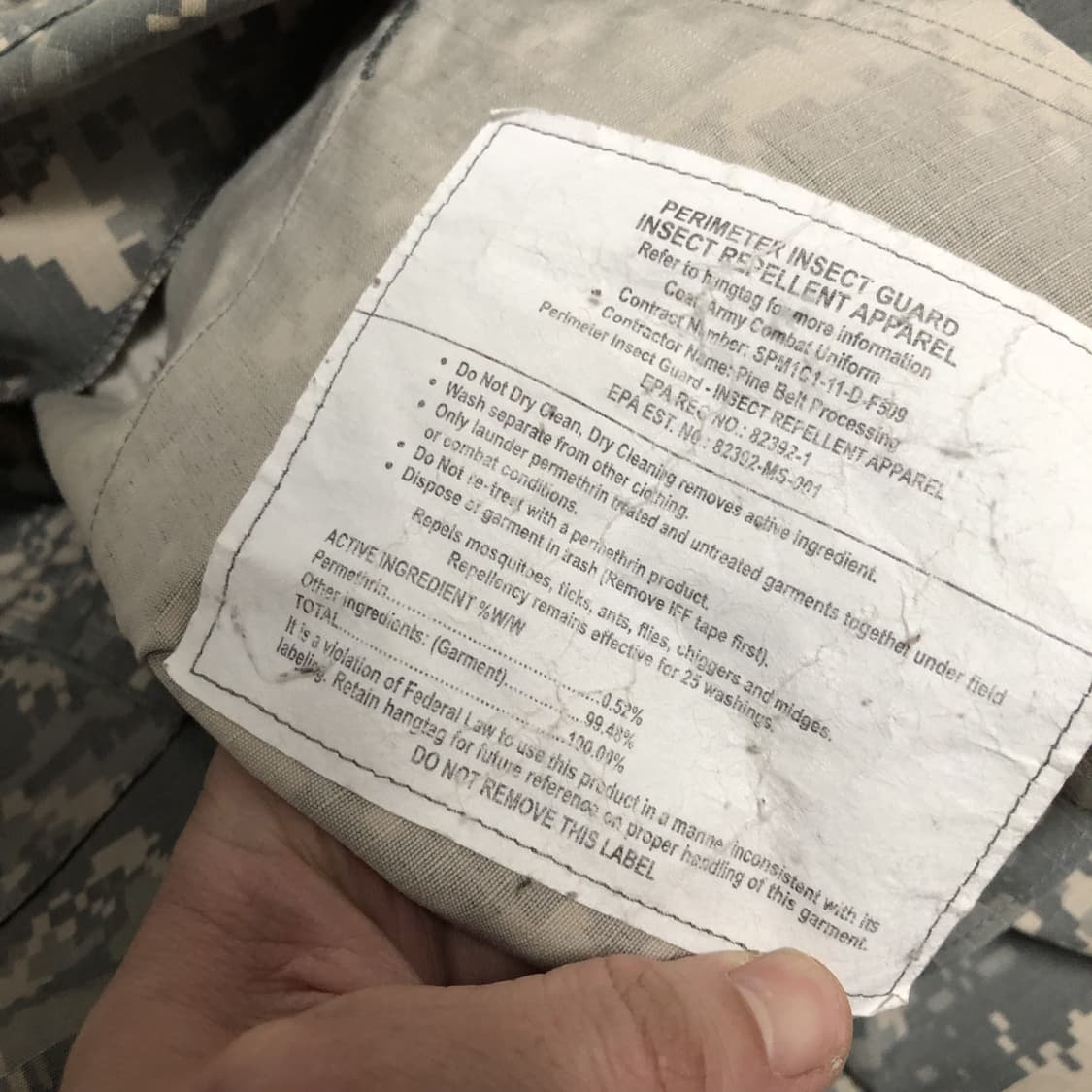 (XL-R) 미군 US ARMY ACU 디지털 카모 컴뱃 자켓  상품이미지5