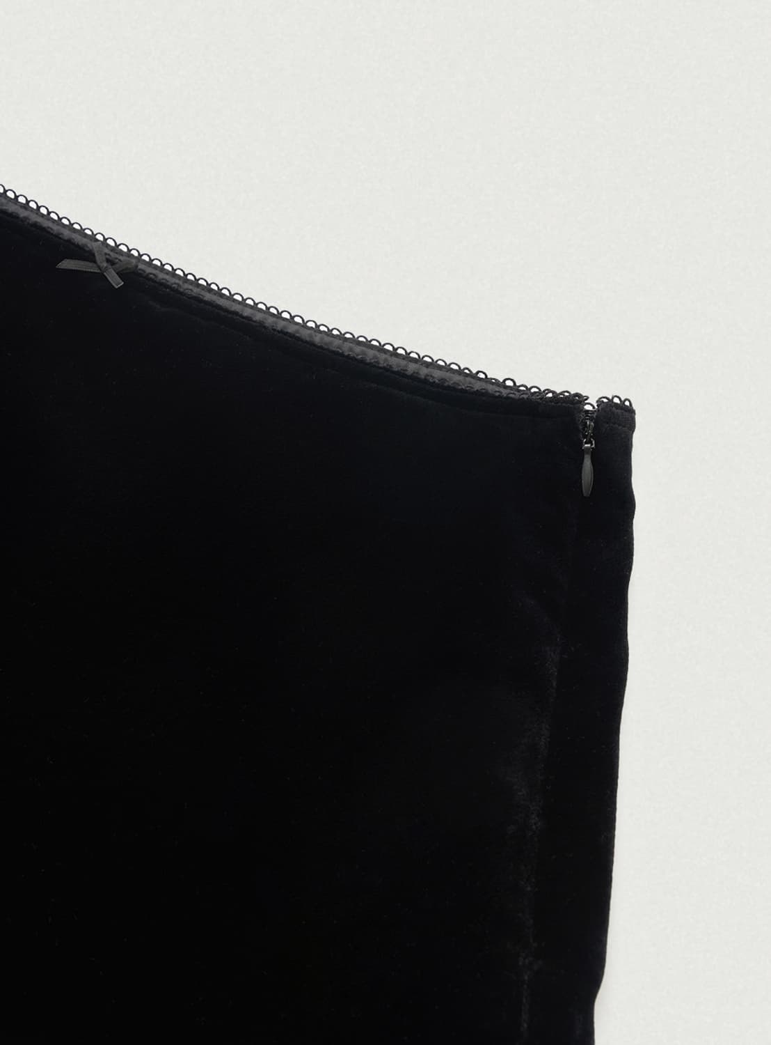 더바넷 벨벳 미니 스커트 상품이미지3