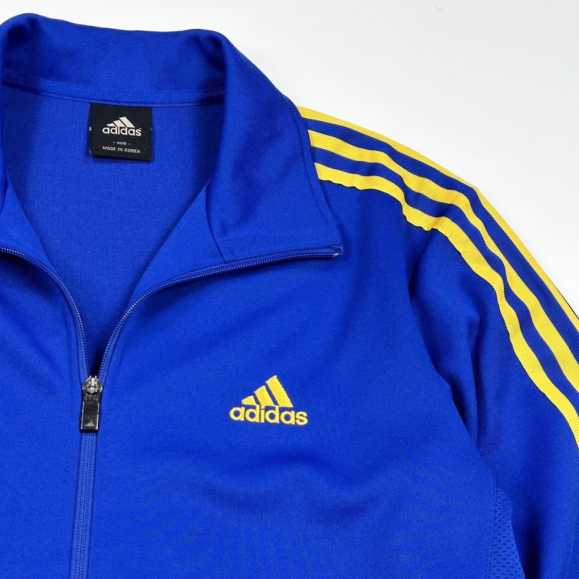 아디다스 오리지널 삼선 블루 트랙탑 져지 (실측 L) 상품이미지3