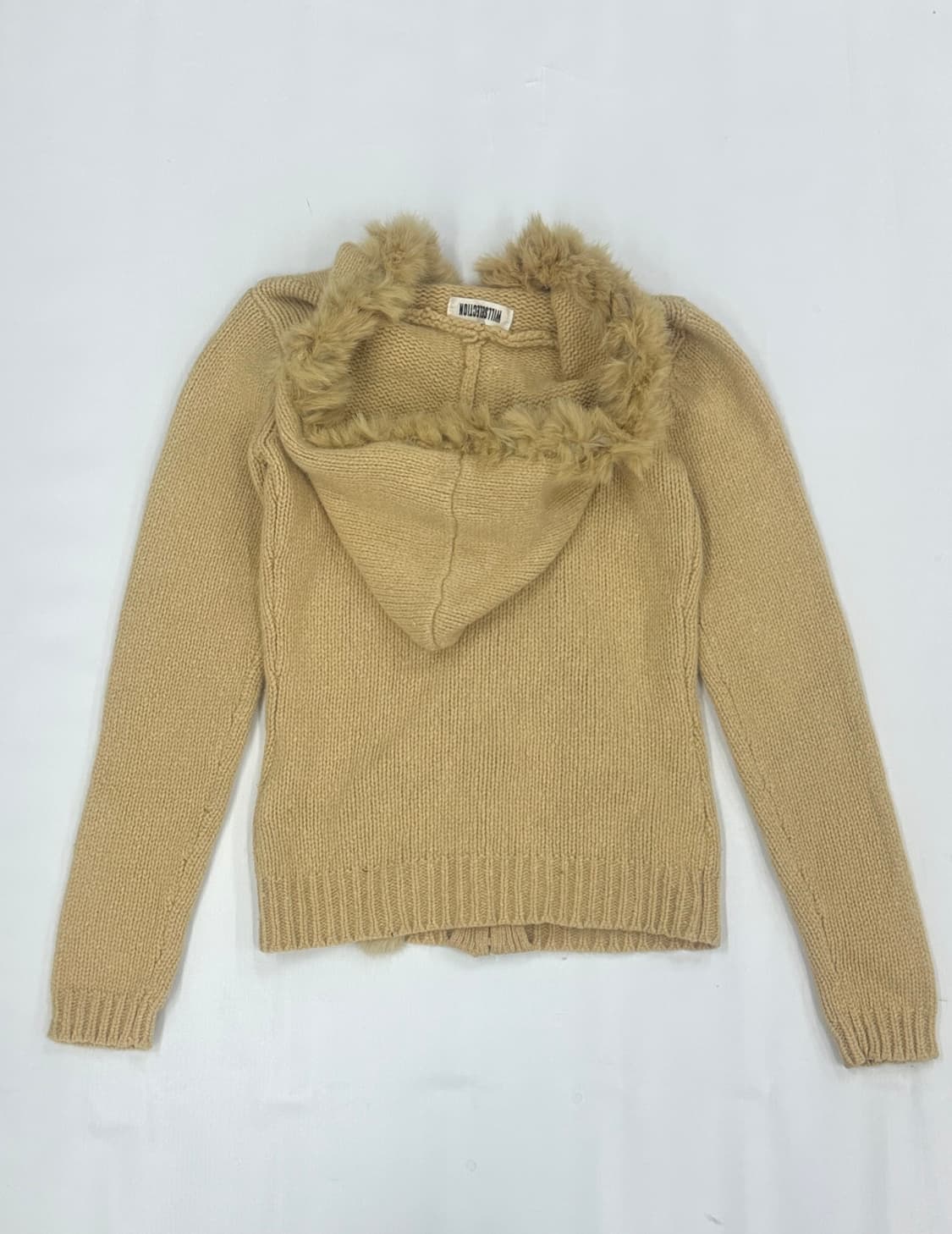 🌙라떼갸루 달천깔 퍼 아일렛 니트 집업🌙 바닐라 히메갸루 히피 그런지 상품이미지5