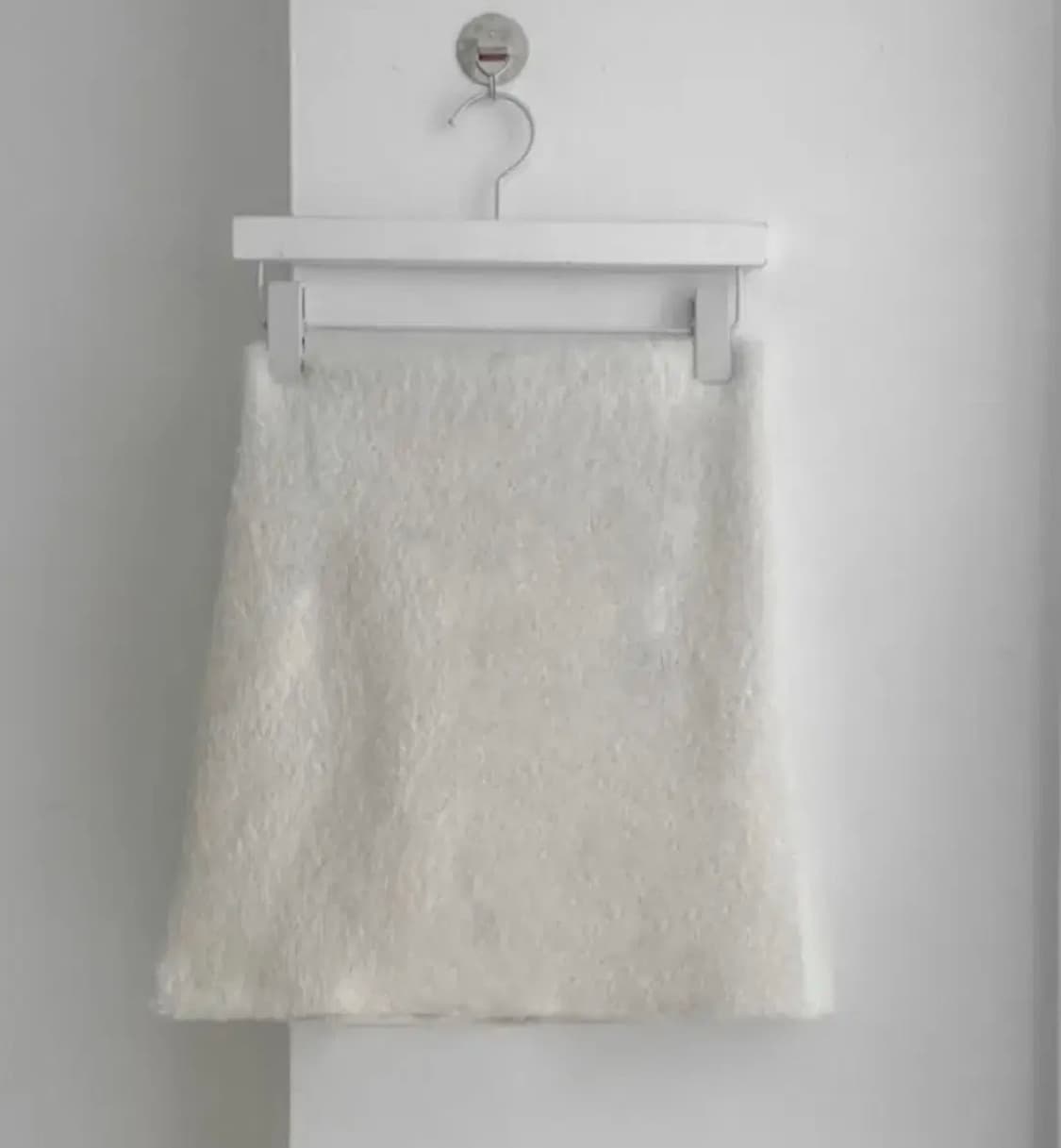 (새상품) 앙고라 퍼 트위드 자켓+펄미니 스커트 세트 아이보리 FREE 상품이미지2