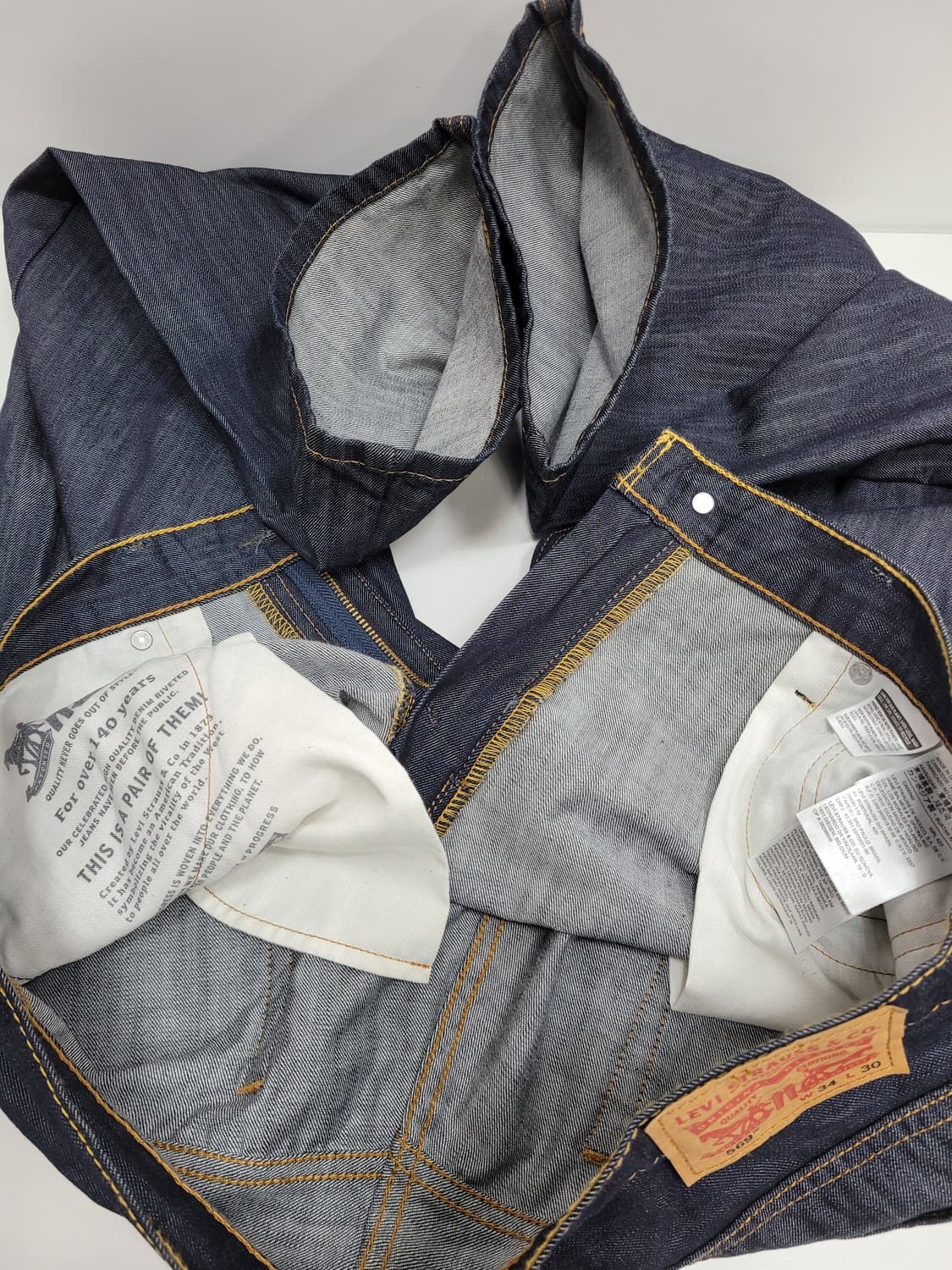 새상품급) LEVI'S 리바이스 569 와이드핏 데님 청바지 / 남 34 상품이미지7