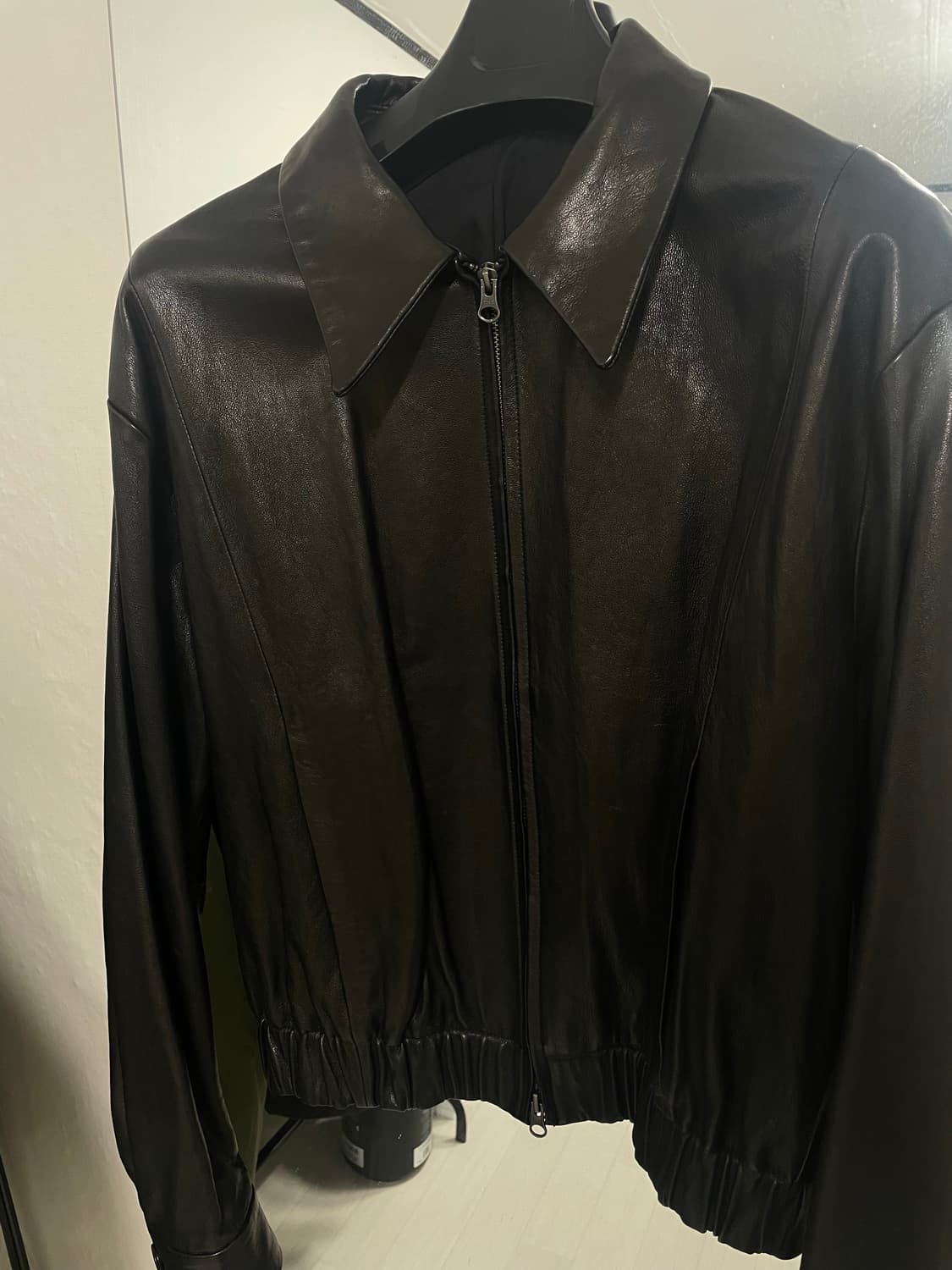 쿠어 램스킨 블루종 가죽자켓 L 상품이미지2