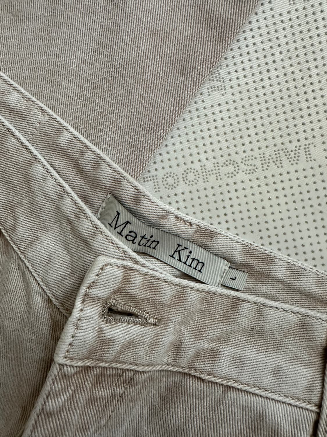 마뗑킴 사이드 포인트 데님(L) 상품이미지4