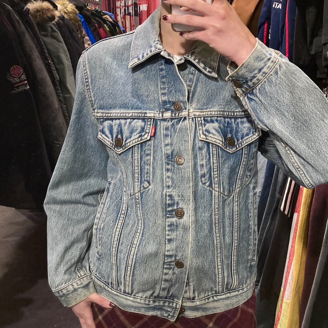 [IM]리바이스 워싱 연청 데님자켓 상품이미지5