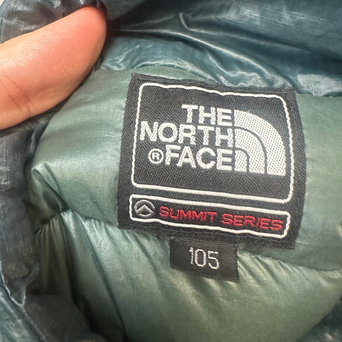 노스페이스 800 서밋시리즈 청록경량패딩 105 상품이미지3