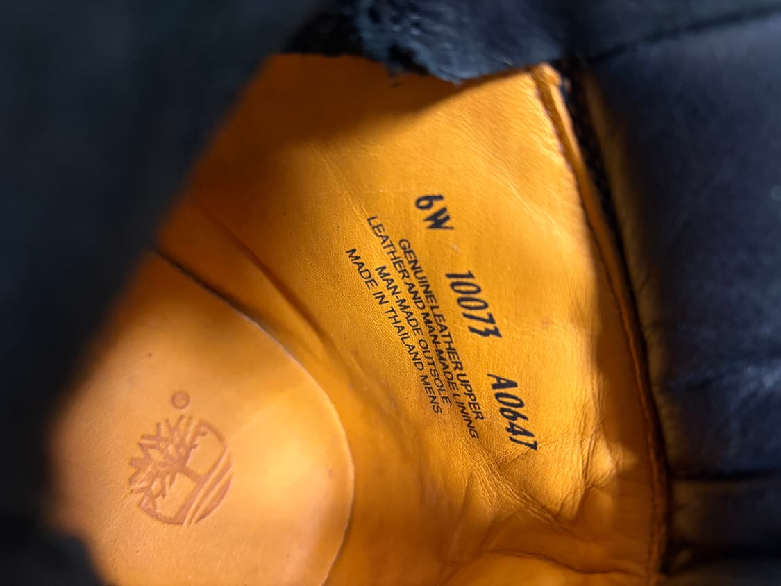 팀버랜드 프리미엄 6인치 워커 부츠 블랙 240 상품이미지7