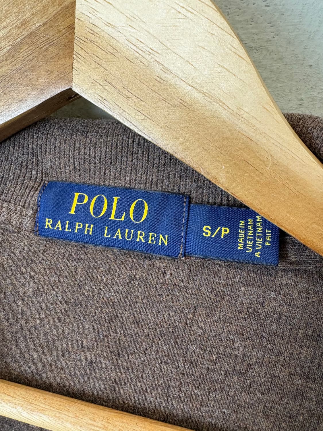 폴로랄프로렌 코튼 반집업 니트 브라운 상품이미지6