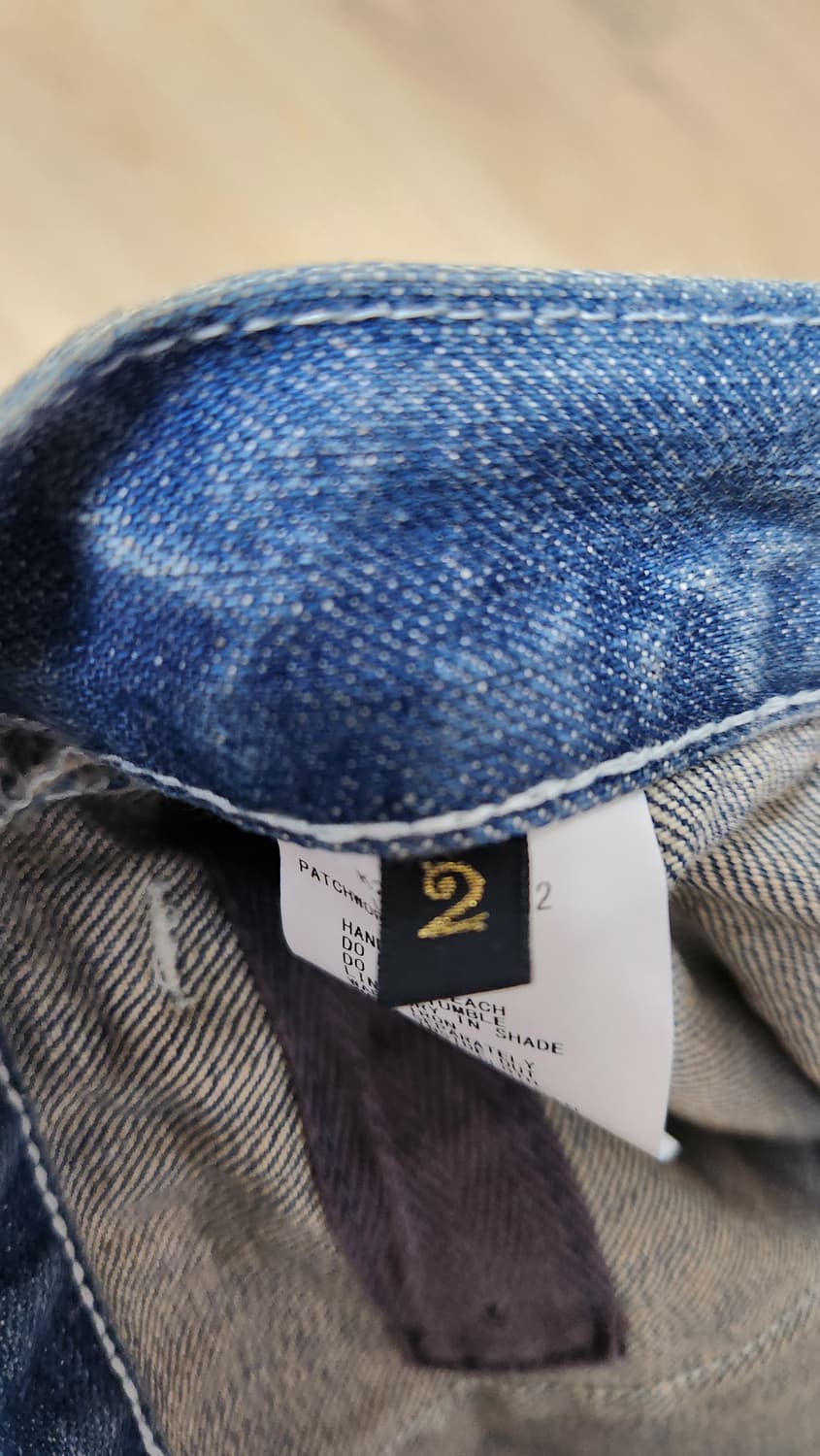 캐피탈 14온즈 데님 퍼티그 배기 팬츠 러쉬필드 리메이크 프로세싱 상품이미지4