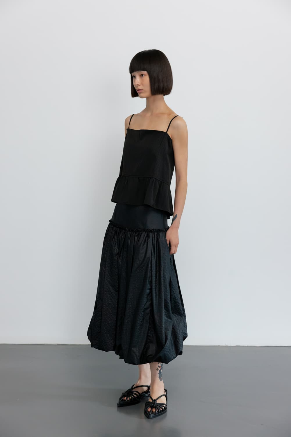 GBH 펌킨 스커트 블랙 M 상품이미지1