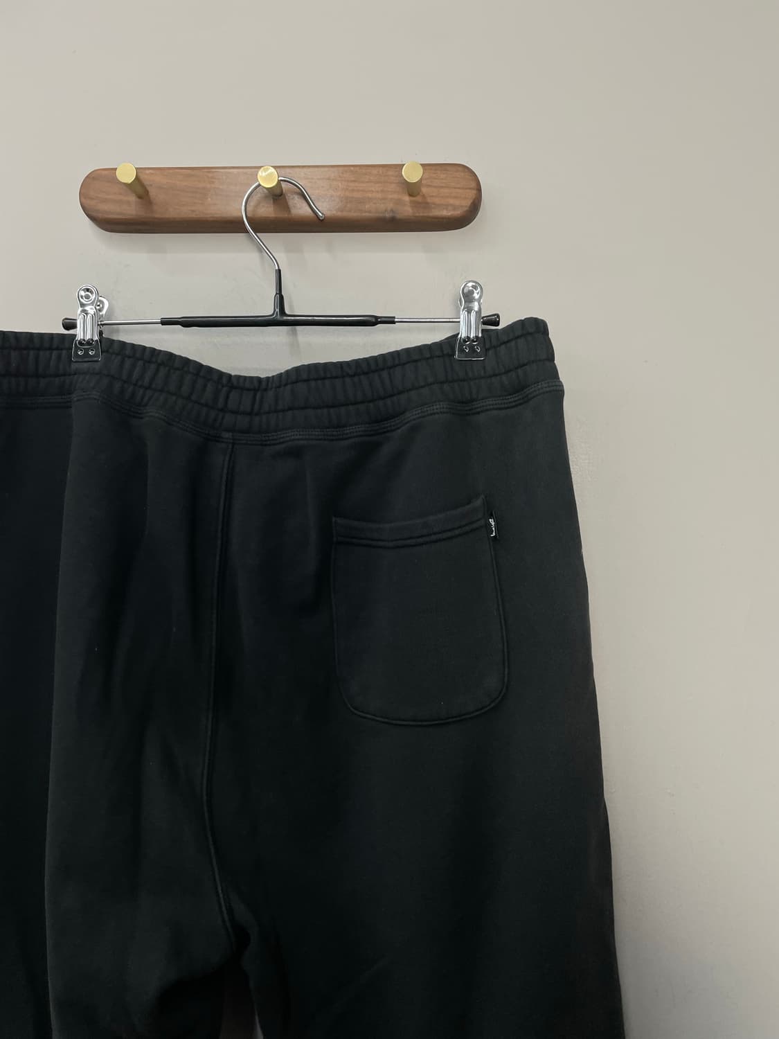 스투시 스탁 로고 블랙 스웨트 팬츠 H1870 상품이미지5