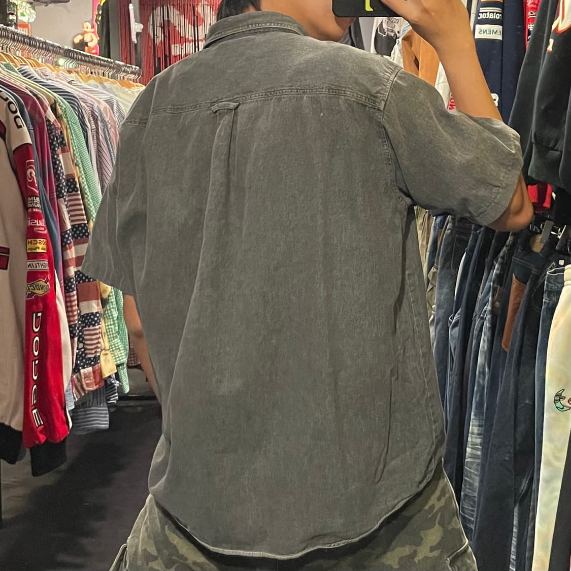 [IM] carhartt 칼하트 흑청 데님 반팔셔츠 상품이미지8