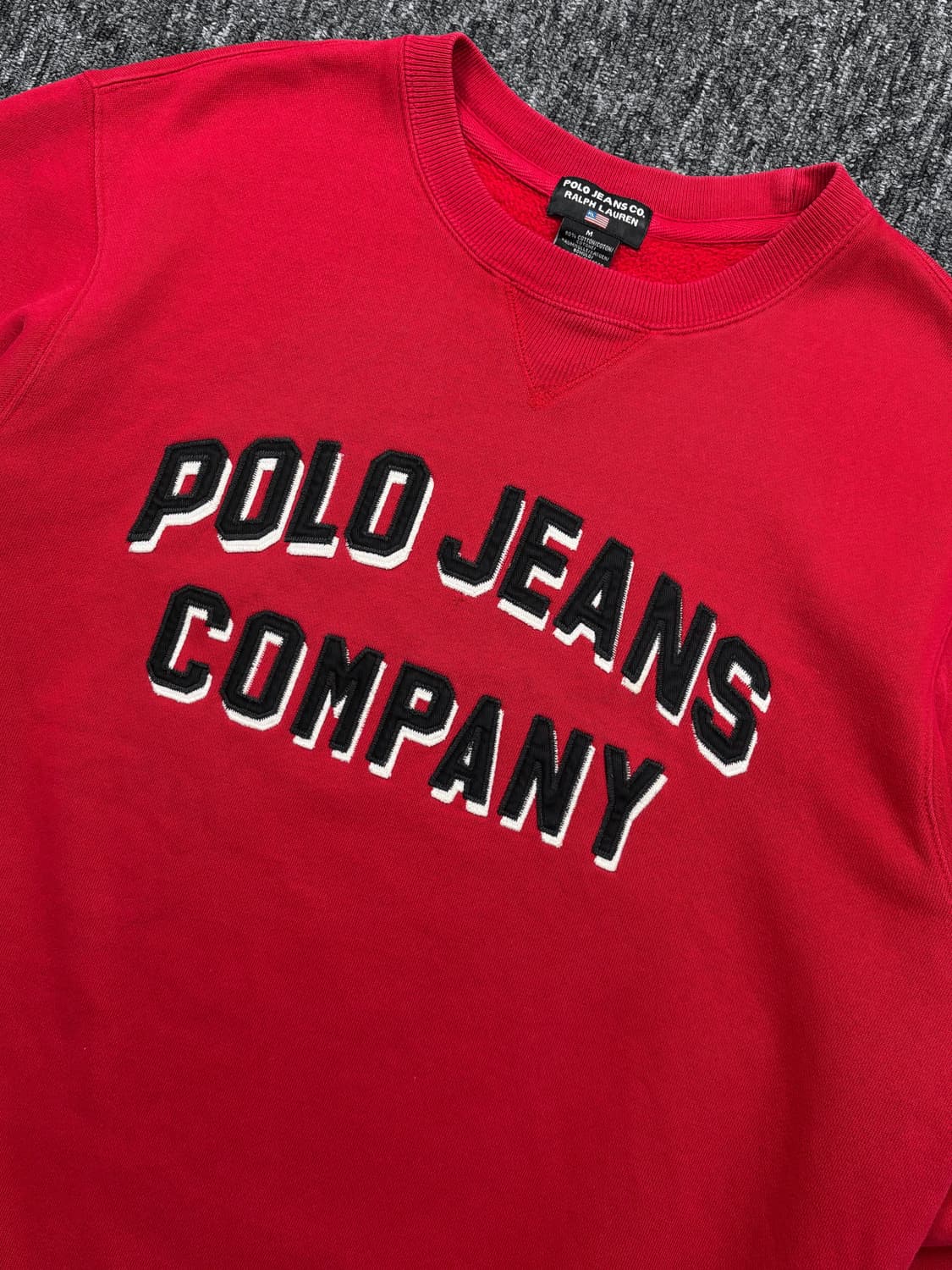 폴로 진스 레드 맨투맨 상품이미지5