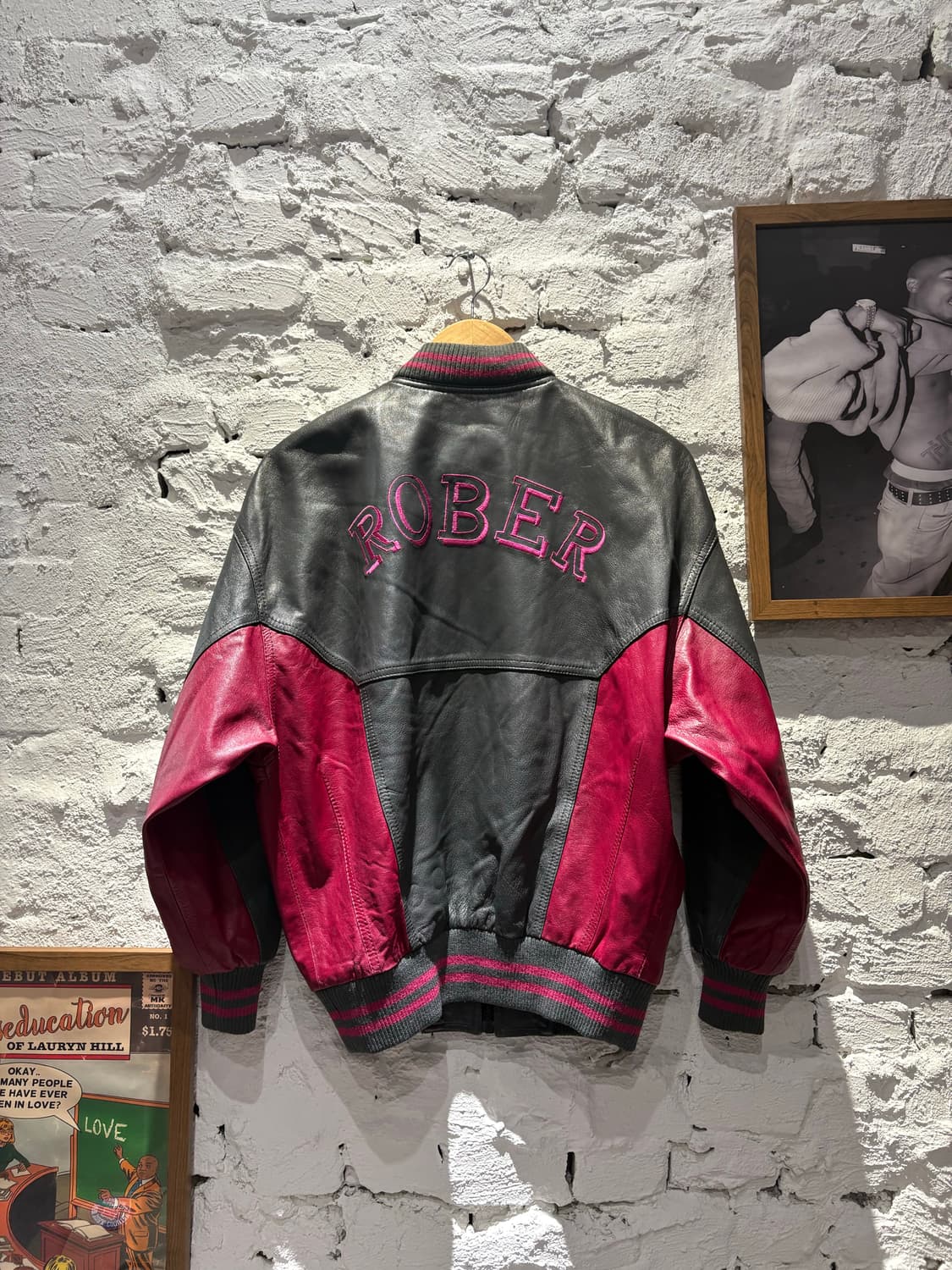 빈티지 ROBER 양가죽 봄버자켓 상품이미지2