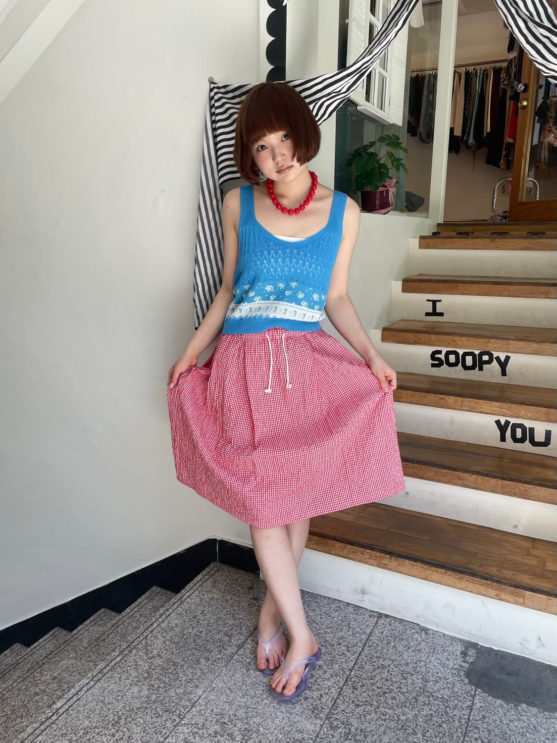 summer knit vest 상품이미지1