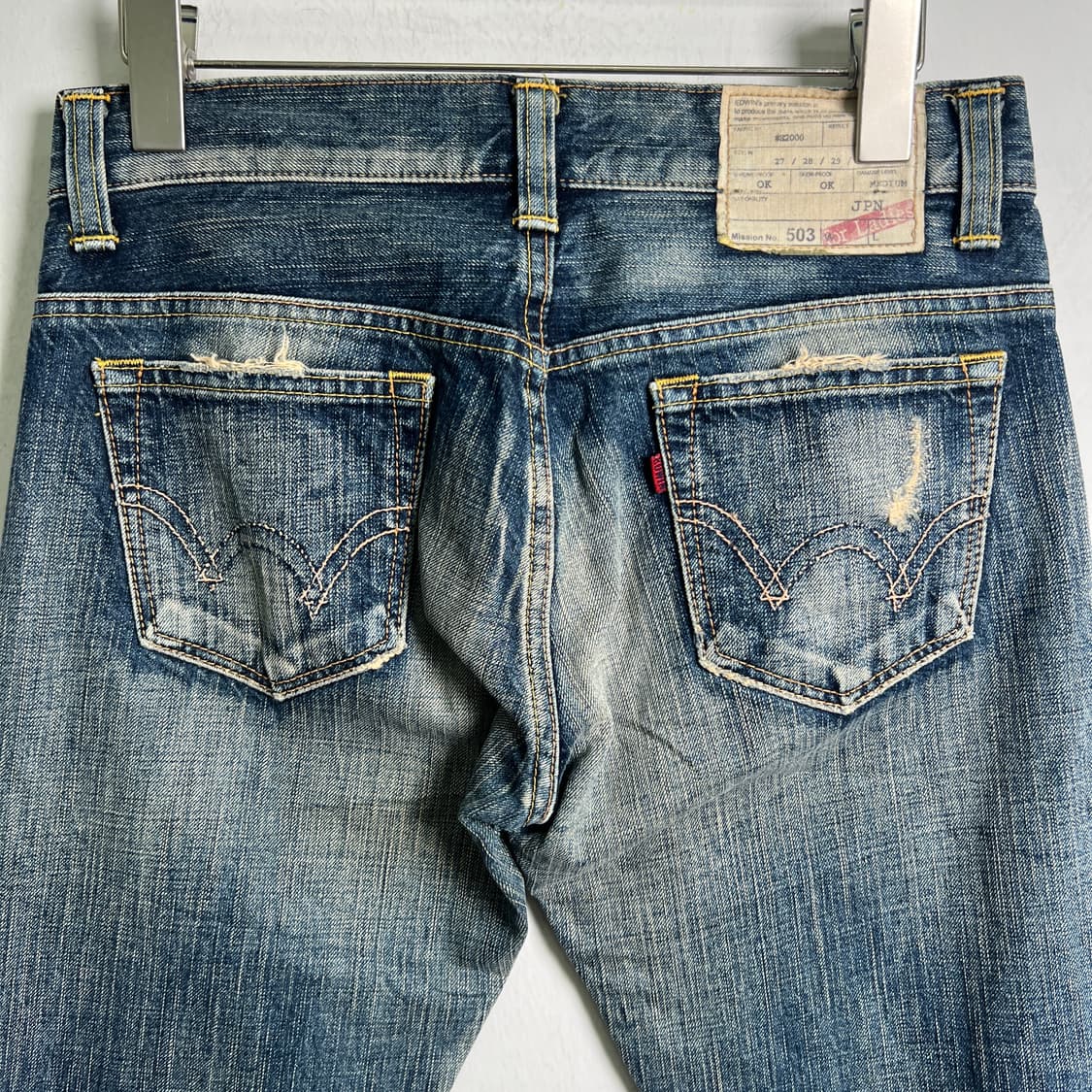 Edwin 에드윈 디스트레스드 데님 팬츠 27 상품이미지7