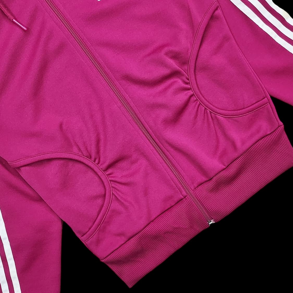 아디다스 하트 핑크 삼선 후드 져지 상품이미지6