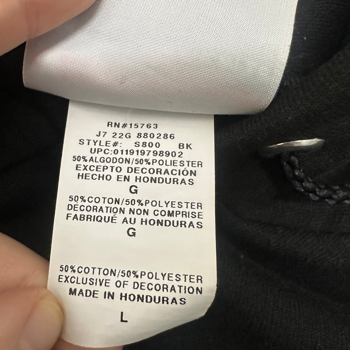 챔피온 기모 후드집업 블랙 L (ASIA 2XL) 상품이미지8