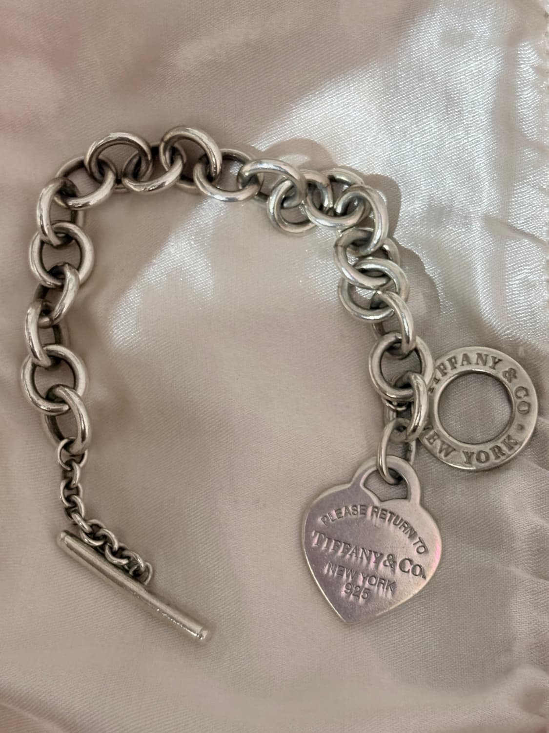 티파니앤코 하트 태그 토글 팔찌 상품이미지1