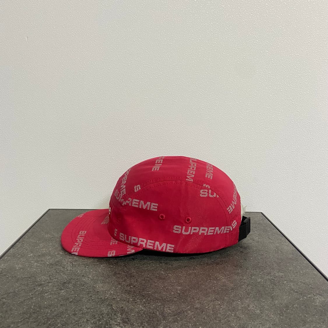 (OS) 슈프림 박스로고 캠프캡 모자 자카드 레드 상품이미지2