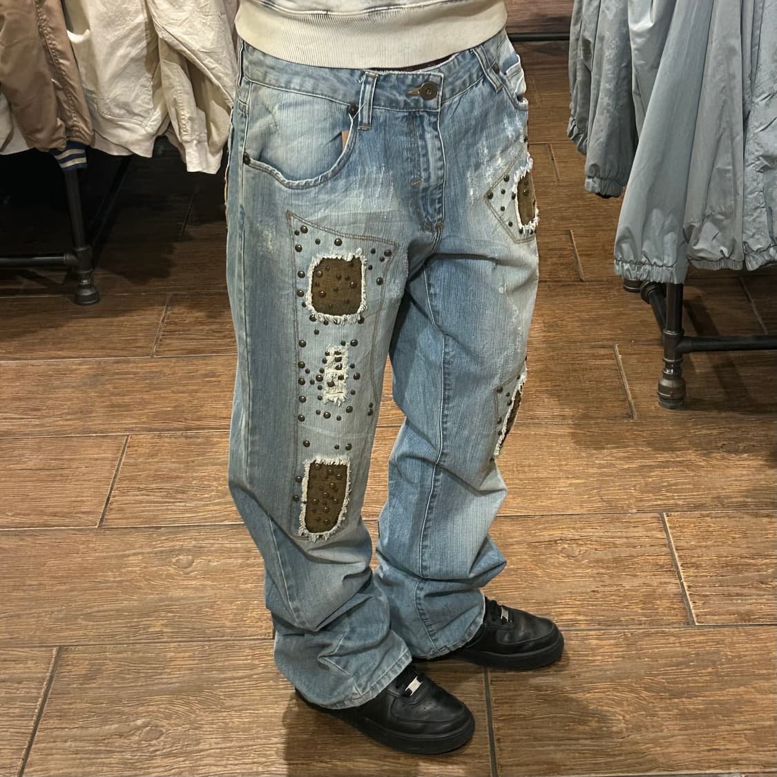 [HI] 빈티지 데님 팬츠 연청 상품이미지3