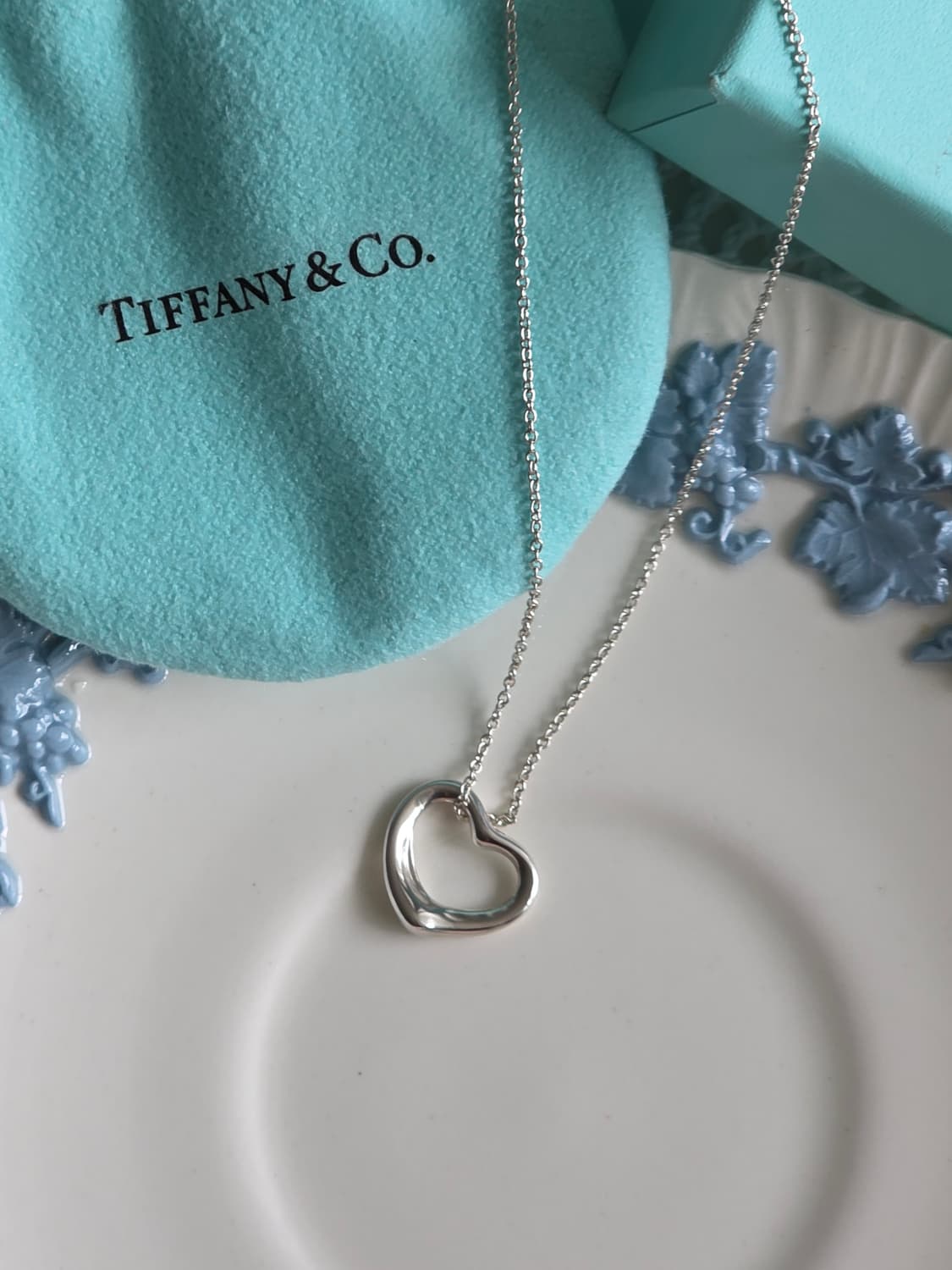 티파니앤코 엘사퍼레티  오픈하트 16mm 실버925 목걸이 상품이미지1