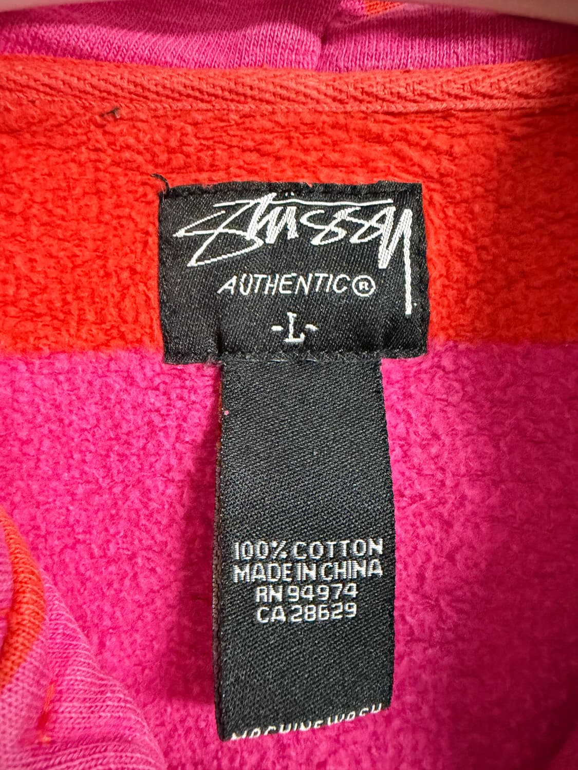 스투시 90s 단가라 후드 집업 상품이미지3