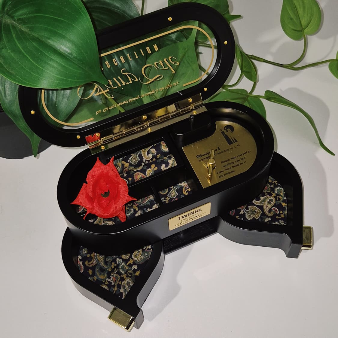 80s 독일 미카사 크리스탈 눈꽃 탁상 시계 상품이미지6