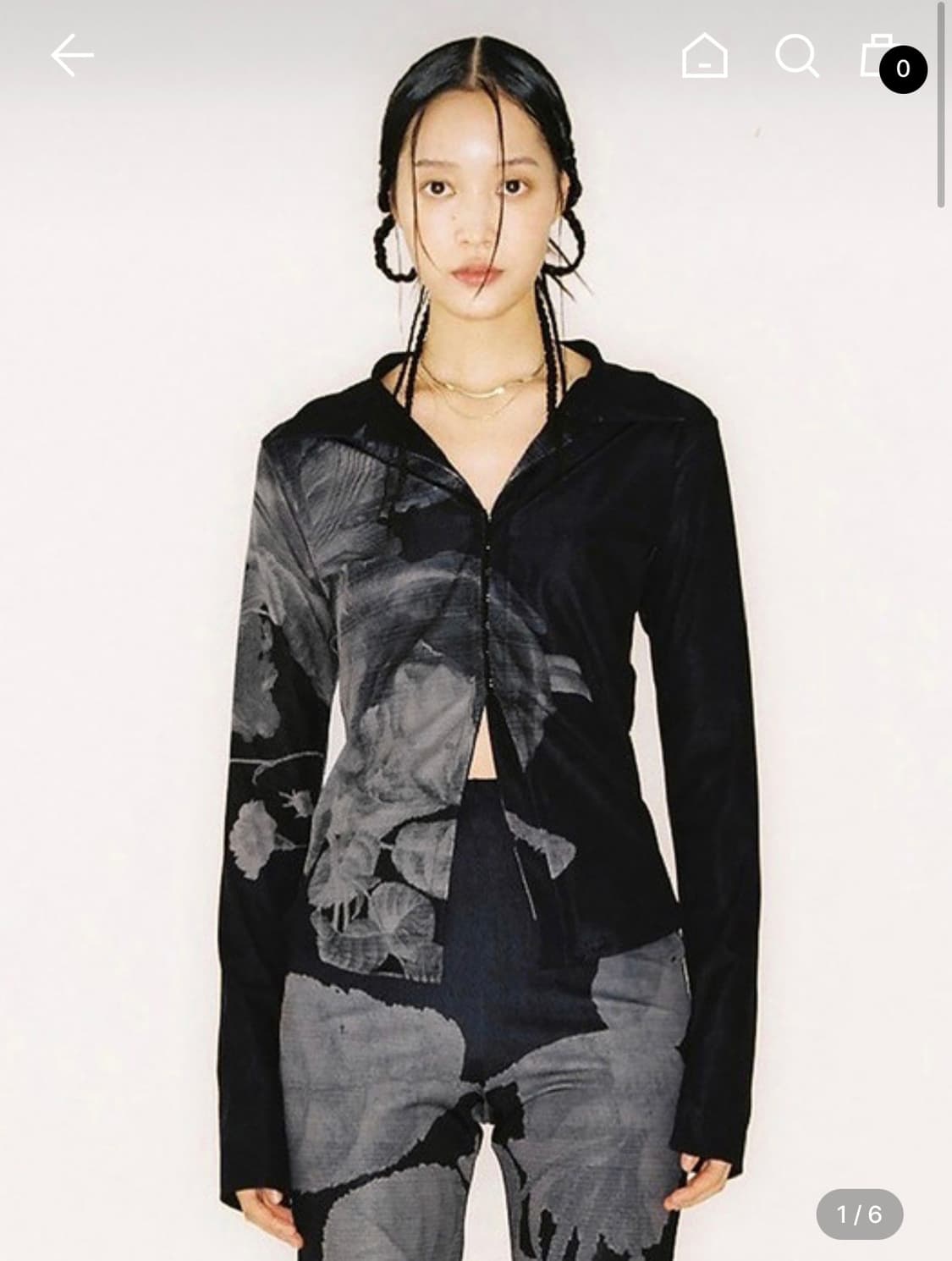 Nache HALF TONE JERSEY SHIRT [BLACK] 상품이미지1