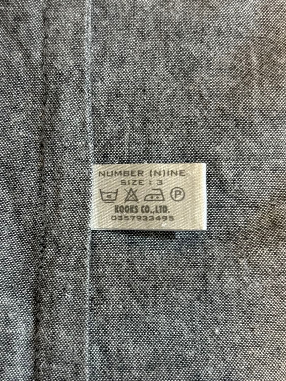 01SS 넘버나인 미스테리 화이트 보이 스컬 셔츠 상품이미지10