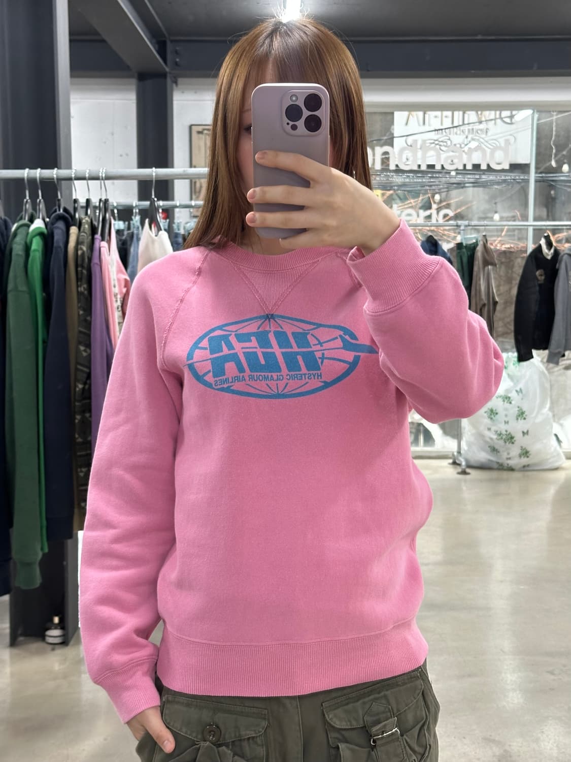 히스테릭글래머 90s 에어라인스 맨투맨  상품이미지1