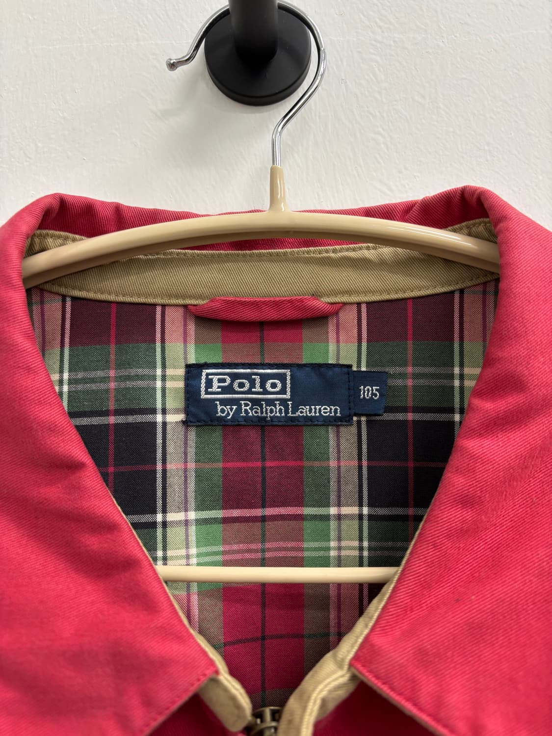 폴로 Polo Ralph Lauren 체크 안감 레드 스윙탑 자켓 상품이미지2