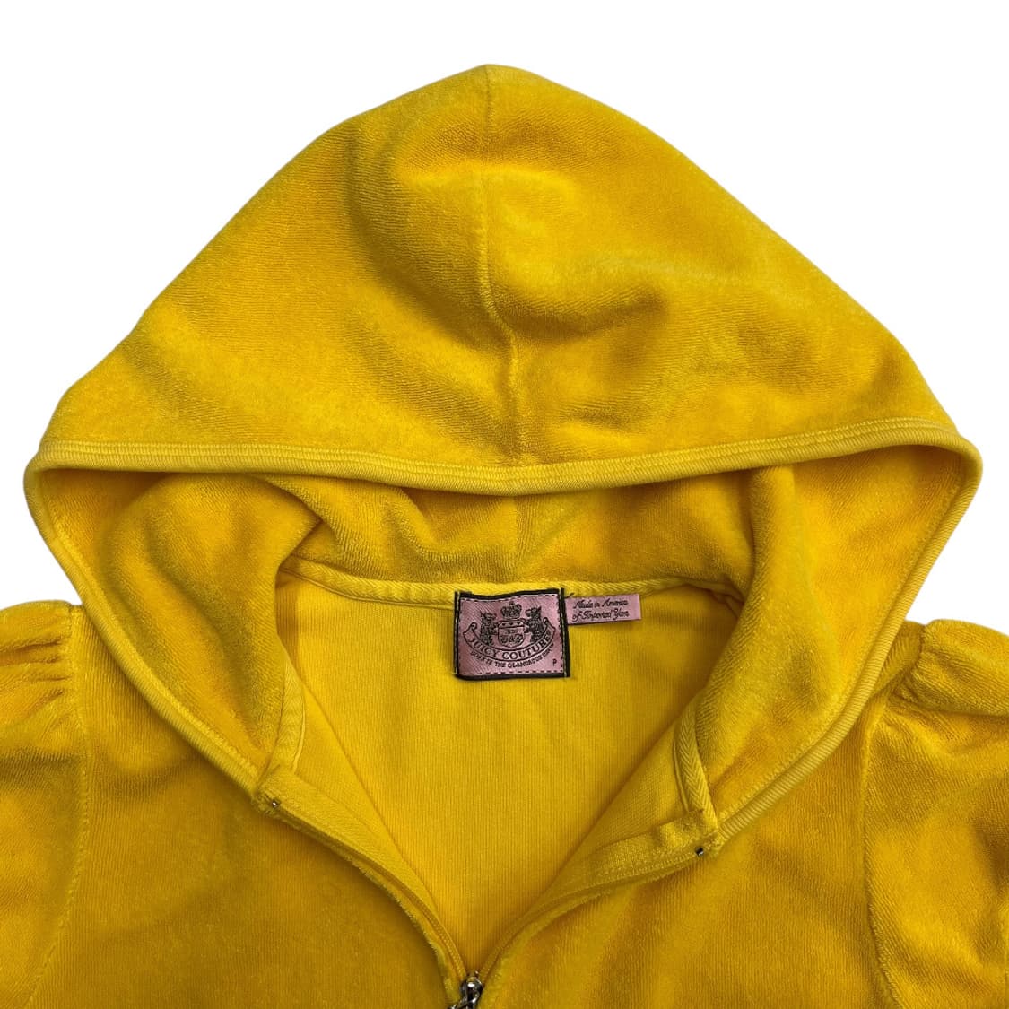 쥬시꾸뛰르 옐로우 반팔 후드집업 상품이미지5