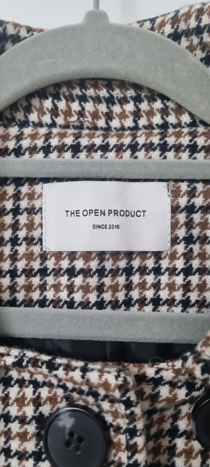 더오픈프로덕트 체크 롱 코트 상품이미지3