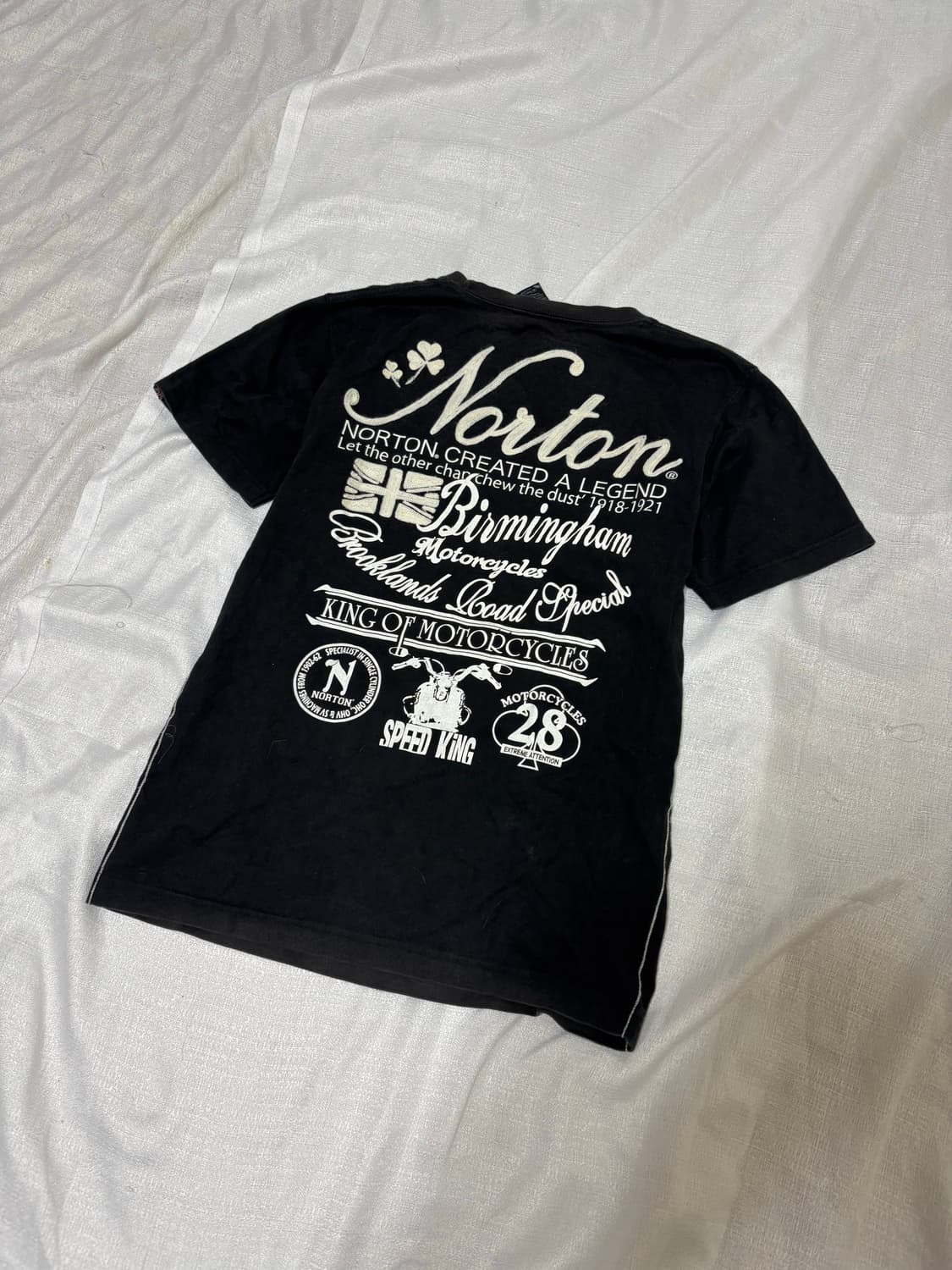 “Norton” Y2K& Biker Mood Print tee 상품이미지1