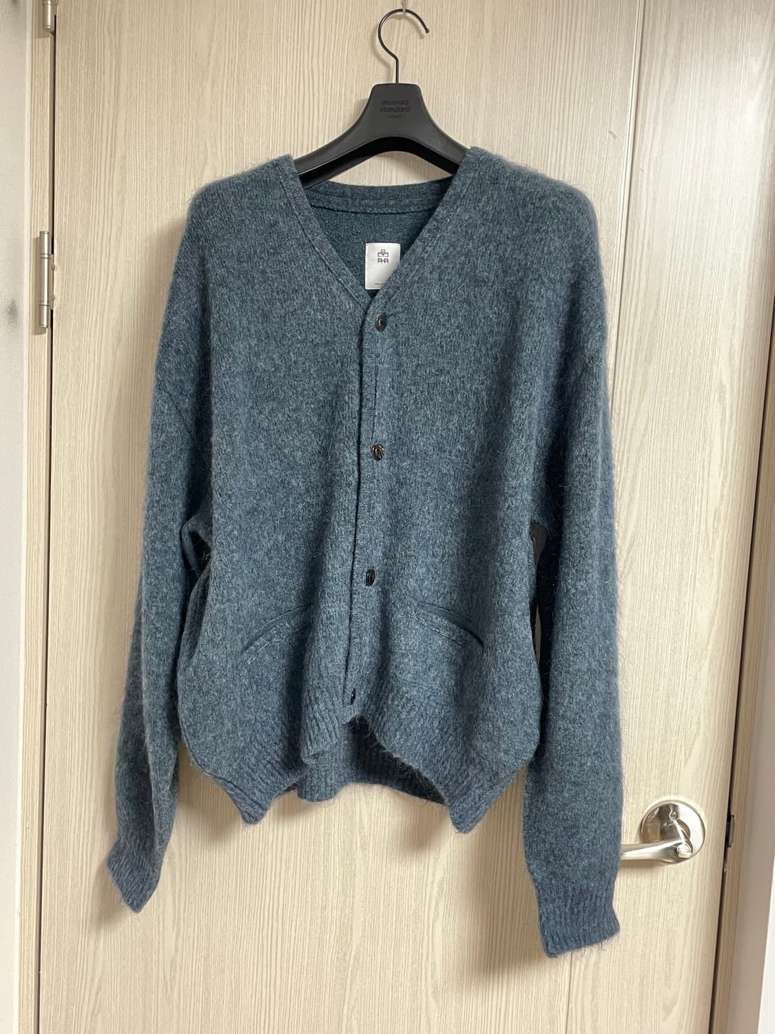 폴리테루 모헤어가디건블루 4사이즈 상품이미지2