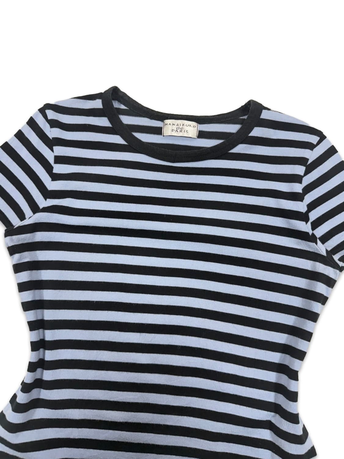 빈티지 네이비 스트라이프 반팔티 상품이미지3