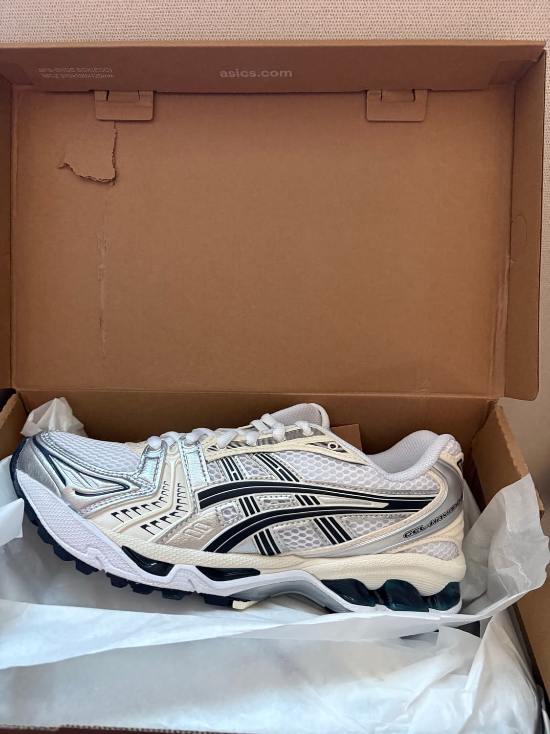 (새제품)아식스 젤카야노 14 화이트 미드나잇 240 판매 상품이미지1