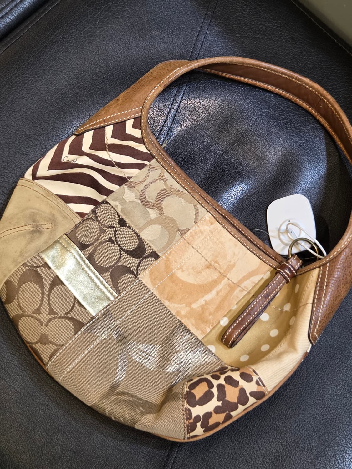 Coach 코치 레오파드 패치 토트백 상품이미지1